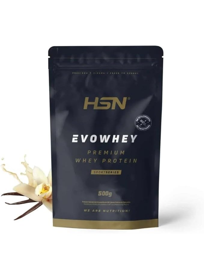 أتش أس أن بروتين مصل اللبن إيفوي من إتش إس إن، بدون مُحليات، من أبقار تتغذى على العشب | مُركّز بروتين مصل اللبن 100% | غير مُعدّل وراثيًا، نباتي، خالٍ من الغلوتين والصويا - 500 غرام - Image 1